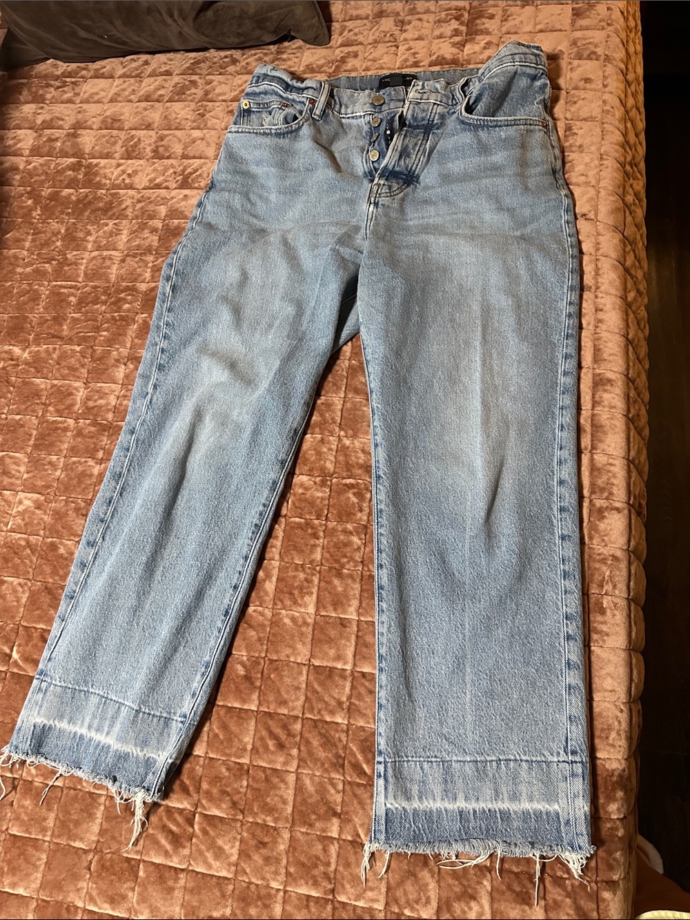 Lucky Brand Light Blue Denim Jeans with Raw Hem